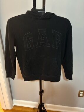 GAP Black Logo Hooded Sweatshirt